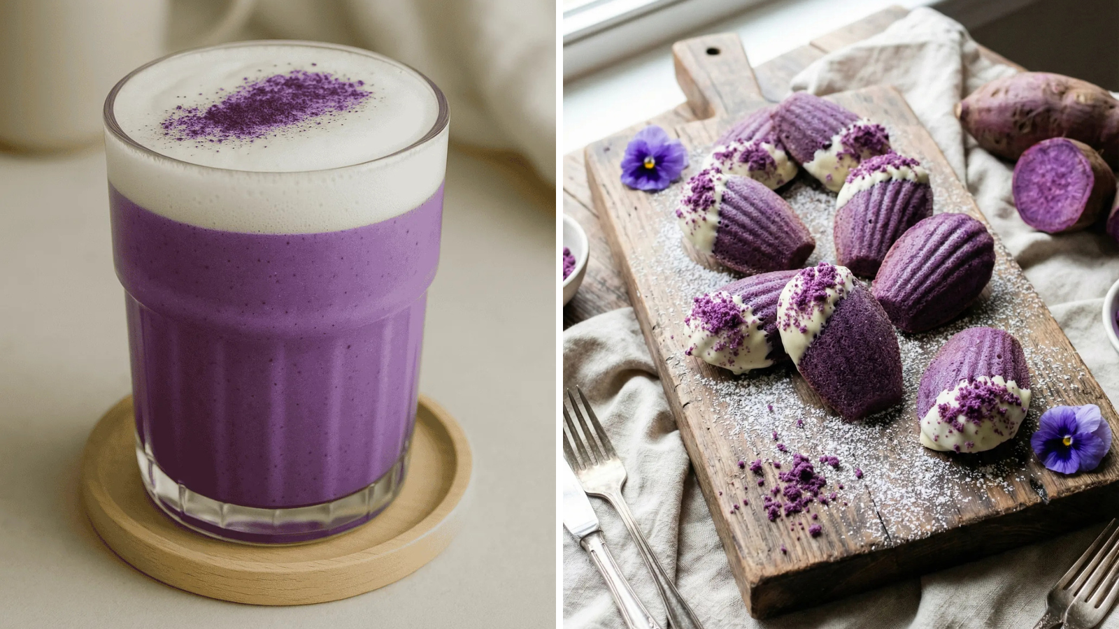 Toepassingen van ube in dranken en bakery-producten